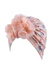 Baby Headband Spring Flower Baby Girls Hat for Newborn Soft Cotton Boys Girls Turban Hat Infant Baby Hat Head Wraps