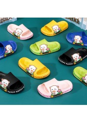 Children's slippers summer cartoon cute anti-skid soft bottom small children's room bath boys and girls home baby cold slippers