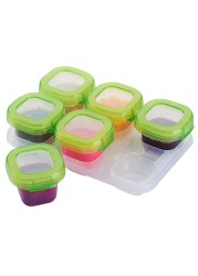 Snacks Cooling Container Dispenser Safe Seal Reusable Portable Stackable Food Storage Baby Block