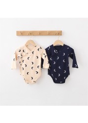 Newborn Baby Boys Girls Romper Cute Print Cotton Long Sleeve Newborn Rompers Fashion Baby Clothes for 0-2years