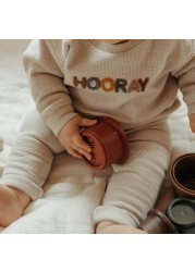 Spring Autumn Baby Sweatshirt Suit Baby Girl Boy Cotton Set Embroidered Letters Kids Pajamas Suit Newborn Baby Boy Girl Outfits