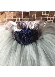 Flower Girl Tutu Dress Ankle Length Princess Tulle Kids Tutu Dresses for Girls Wedding Party Dress Kids Pageant Ball Gowns