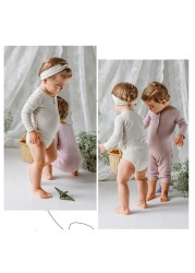 2pcs Newborn Baby Girl Clothes Set 0-2 Years Baby Girls Clothes Set Cotton Romper Pants Spring Baby Boys Clothes Outfits