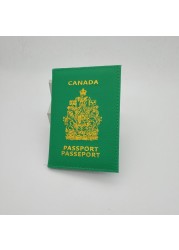 Canada Passport Holder Protector Wallet Business Card Soft Canadian Passport Cover Wallet Business ID Card Passport Holder