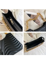 Fashion Rhombus Women's Bags New Trend PU Leather Shoulder Bag Luxury Texture Solid Color Zipper Handbags for Women 2022