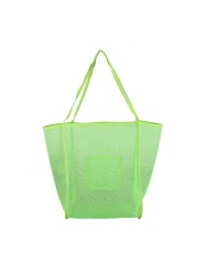 Mesh Beach Bag Extra Large Beach Bags & Grocery Sand Toys Picnic Carrying X7YA