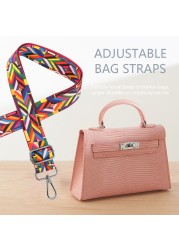 Replacement shoulder bag ethnic style diamond lattice chain strap bag creative bag handles purse belts accessories