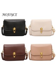 Women Shoulder Bag PU Leather Solid Color Casual Bags Fashion Ladies Small Wallet Mobile Phone Bag Flap Messenger Bag