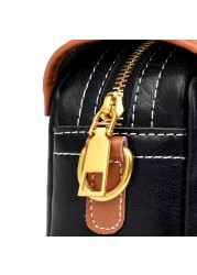 Fashion Vintage Women Messenger Bag Cowhide and PU Leather Designers Handbag Luxury Women Shoulder Bags Female Crossbody Bags