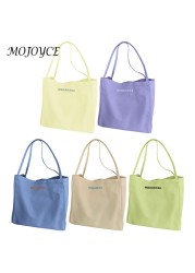 Mental Eviron Women Handbag Shoulder Bags Large Capacity Corduroy Tote Bags Reusable Storage Folding Bags