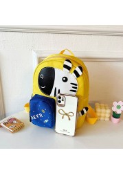 New Children's Cartoon Animal School Bags Cute Kindergarten Student School Bag Unisex School Bag Travel School Bags For Boys Girls