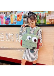 As Kindergarten School Bag Boys Girls Light Ridge Protection Backpack Cartoon Anti-lost Bag Kid Messenger Shoulder Bag