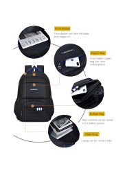 New men's waterproof laptop backpacks large capacity school bags for teenagers travel sports school bags for men and women