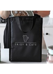 Contracted Style Insulated Lunch Bag, Durable Bento Pouch, Thermal Insulated Lunch Box, Cooler Handbag While Shopping, Lunch Container