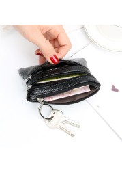 Fashion Leather Women Wallet Clutch Business Zipper Coin Purse Female Short Small Brand New Design Soft Small Card Cash Holder