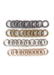 10pcs New High Quality Metal Women Mens Bag Accessories Rings Hook Key Chain Bag Bolsos With Asa Bag Belt