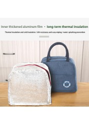 Lunch Bag Thermal Insulated Lunch Box Tote School Office Portable Cooler Bento Pouch Lunch Container Food Storage Bags Handbag