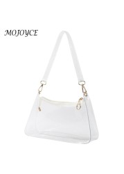 Ladies PVC Transparent Bag Fashion All-Match Messenger Bag Women Travel Handbag for Ladies Women Outdoor Shopping