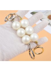 X7YA Bag Strap Extender Artificial Pearl Replacement Chain Straps for Purse Clutch