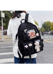 Cute Women Backpacks Large Capacity Backpack Waterproof Multi Pocket Nylon School Backpack For Student Girls Kawaii Backpacks