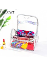 Net red transparent simple waterproof large capacity fitness wash bath bag cosmetic bag summer beach bags trend for women 2022