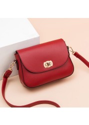 Xierya PU Leather Crossbody Bag New Fashion Ladies Bags Waterproof Business Shoulder Bags Small Purse Cute Pink Clutch Bag