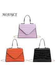 PU Crocodile Pattern Shoulder Crossbody Bag Tote Small Lady Messenger Clutch Bag for Women Men Business Travel