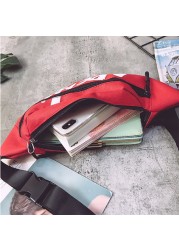 Chest Bag Men's Bag Nylon INS Tendy Brand Printed Small Letter Bag Casual Crossbody Women Fashion Waist Bag