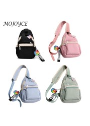 Female Casual Crossbody Chest Bag Women Zipper Handbag Shoulder Bag For Students School Travel Backpack