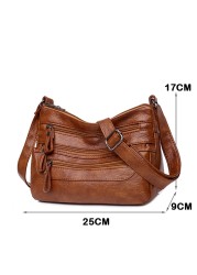 Ultra soft leather handbag multi pocket wallets women messenger shoulder bag 2022 luxury designer handbag