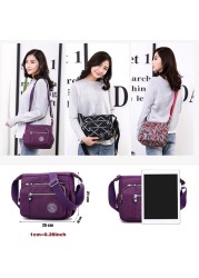 Fashion Women Shoulder Messenger Bag Nylon Waterproof Messenger Bags for Lady Bags Women Travel Bag Bags Purse Purse