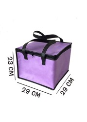 Foldable Large Cooler Bag Portable Food Cake Insulated Bag Aluminum Foil Thermal Box Waterproof Ice Package Lunch Box Delivery Bag