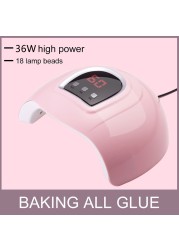 Nail Dryer Nail Lamp LED UV Lamp For Curing All Gel Nail Polish With Motion Sensor Manicure Pedicure Salon Tool