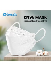 وافق Elough ffp2 mascarillas CE KN95 أقنعة الألوان الصحية مرشح الجهاز التنفسي قناع الوجه ffp2قناع قابلة لإعادة الاستخدام ffp3 أقنعة الأسماك