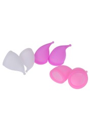 1pc Medical Silicone Menstrual Cup Feminine Hygiene Menstrual Period Cup Lady Health Care Cup