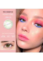 Bio-essence 1 Pair Contact Lenses With Eye Color Lenses For 1 Year Cosmetic Natural Moticolor Lenses Colored Lenses Eyes