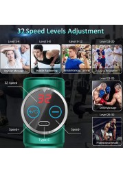 Mini LCD Massage Gun 32 Speed ​​Touch Screen Deep Tissue Percussion Muscle Massager Mini Fascial Gun Pain Relief Body Massage
