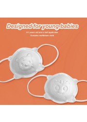 6pcs Disposable Masks for Newborn Baby 0-18 Months Baby Breathing Mask Anti-licking Children Cartoon Safety Health Care Masks