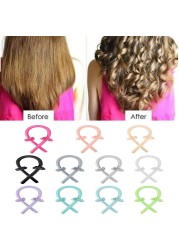 Curly Hair Products Set No Heat Curling Rollers Short Hair Overnight Silk Headband Curly Hair Styling Tool boucleur cheveux