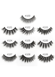 Wholesale Eyelashes 4/20/50/100pcs 3D Mink Lashes Natural False Eyelashes Reusable Messy False Eyelashes In Bulk Cilios Makeup