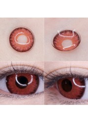 Bio-essence 1 Pair Eye Contact Lenses Anime Lentils Cosplay Twilight Vampire Red Cosmetics For Eyes Cosmetic Lenses