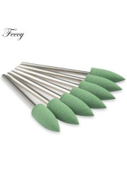 7pcs Milling Cutter For Manicure Silicone Nail Bits For Manicure Machine Mill Cutters To Remove Gel Polish Buffer Files