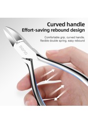 Liano Olecranon Professional Pliers Stainless Steel Manicure Tools Anti Splash Ingrown Paronychia Nail Clippers Hand Foot Care