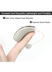 Rechargeable Hearing Aid Mini Wireless Speaker Best Ear Aids for Elderly Moderate to Severe Loss Drop Shipping