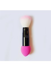 Brand New Makeup Brush 1pc Professional Blush Blusher Nylon Make Up Brush Two Heads Double Head Blush Brushes Health and Beauty