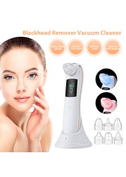 Electric Red and Blue Light Blackhead Remover Blackhead Pore Cleaner Acne Removal Deep Cleaning Skin Care