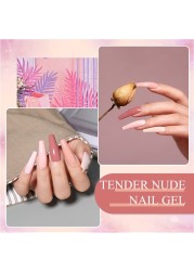 UR SUGAR 7ml Nude Pink Color Gel Nail Polish Glass Bottle Spring Summer UV LED Gel Varnish Manicure Semi Permanent Nail Art