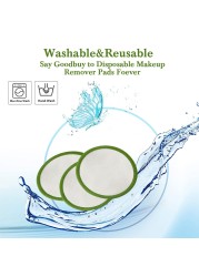 Reusable Cotton Make Up Removal Tablets Washable Make Up Removal Tablets Soft Facial Skin Cleanser Beauty Tool With Box 16 Pieces