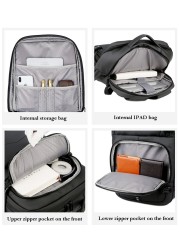 2020 New USB Men's Backpack Travel Sports Package Night Luminous Portable School Office Bag Waterproof Large Capacity Multifunction