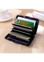 Aluminum Credit Card Holder Zebra Pattern Wallet Men Women Metal Wallet Case Credit Card Business Case Wallet